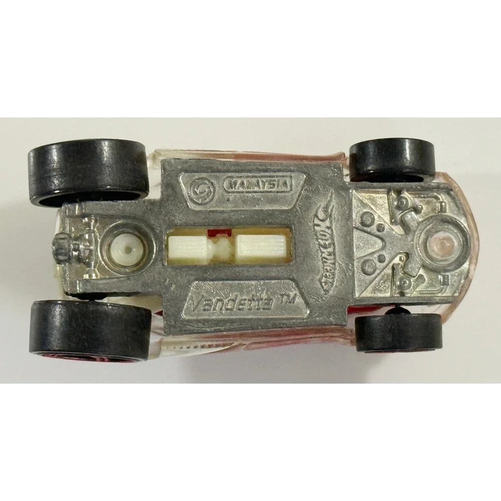 Hot Wheels Vandetta Toy Car Kids 1:64 Clear Red X-Raycers Diecast